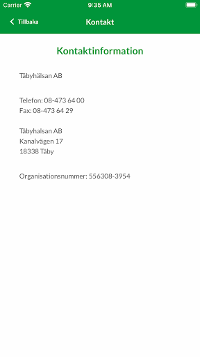Täbyhälsan Screen 3