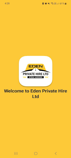 Android application Eden Private Hire Ltd screenshort