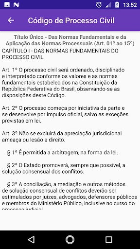 Código de Processo Civil 2024 Screen 3