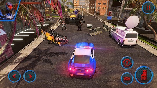 Flying Police Robot Fighting Rope hero Crime City Apk app for Android 5