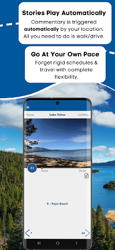 Lake Tahoe California GPS Tour Screen 3
