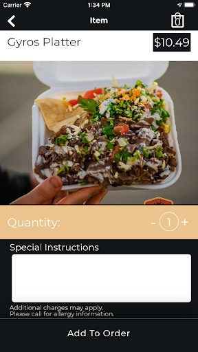 Music City Gyros Screen 2