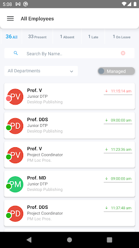 Android application Mawared HR Management screenshort
