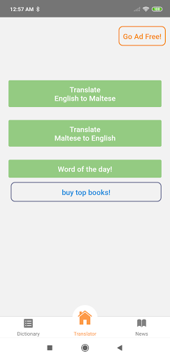 Android application Maltese English Translator screenshort