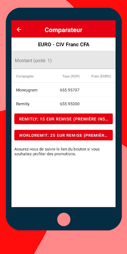 Comparateur Envoie dArgent - Screen 2