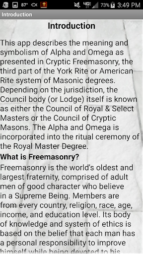 Alpha and Omega in York Rite Fre