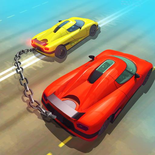 Chained Cars Against Ramp 3D  Icon