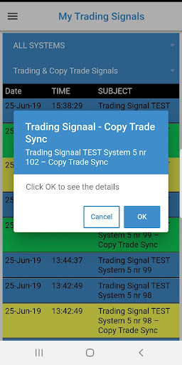 Finodex Copy Trade Screen 2