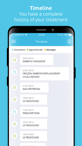 Android application myEmbryolab screenshort