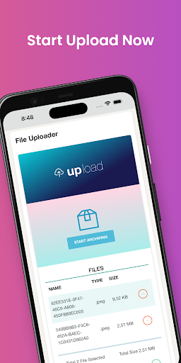 AFUP (Anonymous File Upload) Screen 2