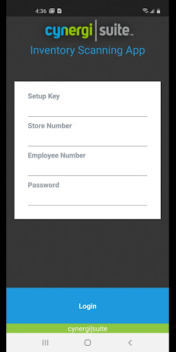 Android application Cynergi Inventory Audit screenshort