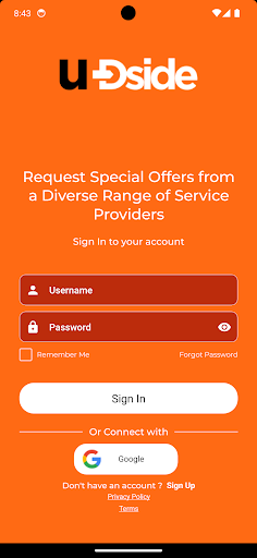 Android application UdSide screenshort