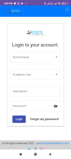 Android application E School Solution screenshort