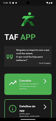 TAF App: Jogue fora a tabela Screen 2