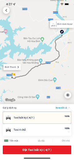 Android application Taxi 858 screenshort