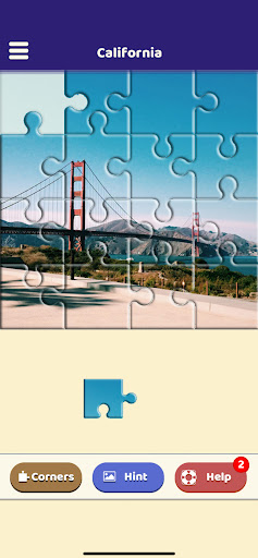 California State Puzzle Screen 2