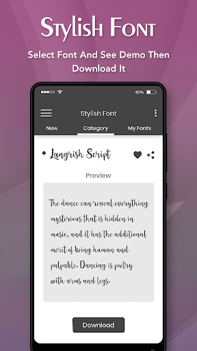 Stylish Font Screen 3