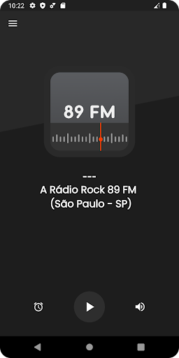 Android application A Rádio Rock 89 FM screenshort