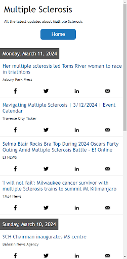 Android application Multiple Sclerosis News screenshort