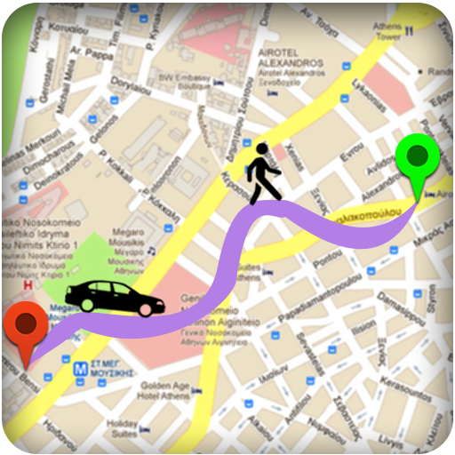 GPS Route Finder  Direction