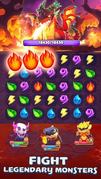 Monster Tales: Match 3 RPG 1.0.120 APK + Mod (Unlimited money) untuk android