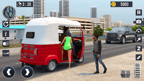 Rickshaw Driver Tuk Tuk Gameのおすすめ画像1