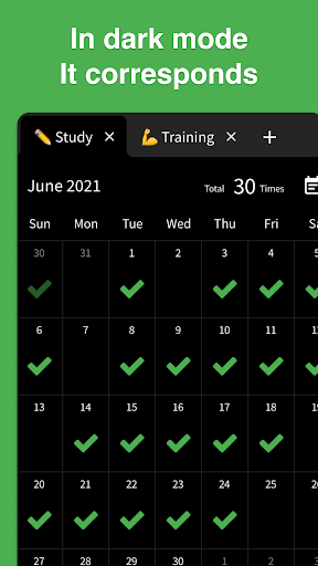 Screenshot of Check Calendar - Habit Tracker