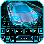 Cover Image of Download Flashy Neon Sports Car Keyboar  APK