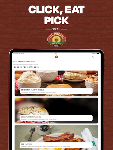 Screenshot of Goldbergs Fine Foods