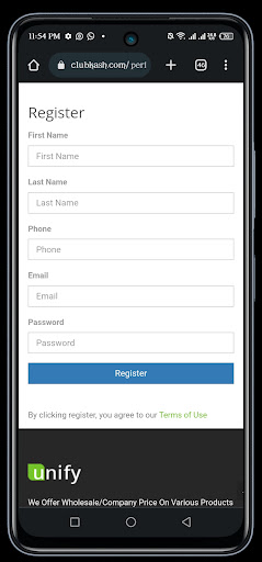 Android application PJ TELECOMs screenshort