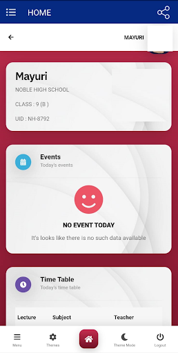 Android application Noble School Parents screenshort