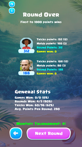 Pinochle Card Game Screen 3