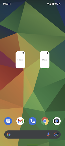 Android application Hass.io widgets screenshort