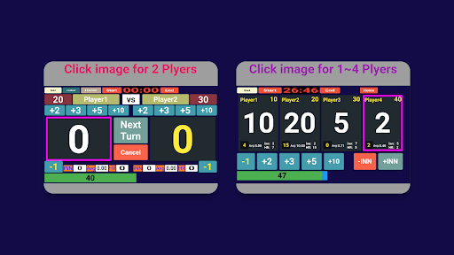 Scoreboard Carom 3 Cushion Screenshot