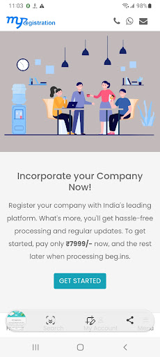 Android application My Registration screenshort