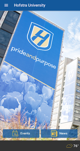 Android application Hofstra University screenshort