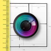 icono CamToPlan: medición / cinta métrica de RA