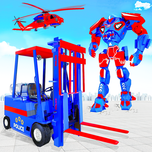 Police Zebra Robot SUV Jeep