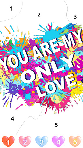 Graffiti Quote Color by number screenshot