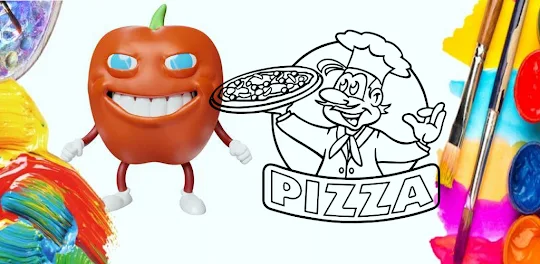 Peppino Pizza Tower Colorear