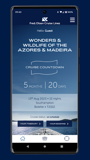 Fred. Olsen Cruise Lines Screen 2