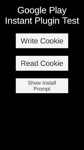 Android application Test App for Unity Plugin screenshort
