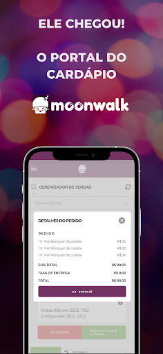 Portal do cardápio Moonwalk Screen 2