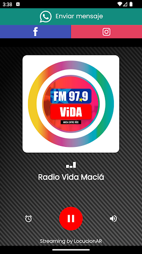 Android application Radio Vida Maciá screenshort