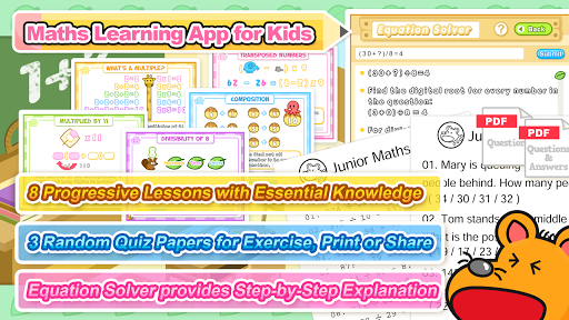 Android application Junior Maths screenshort