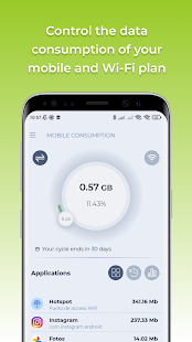 Mobile Data Consumption Screenshot
