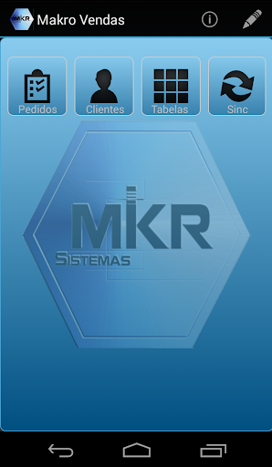 Android application Makro Vendas screenshort