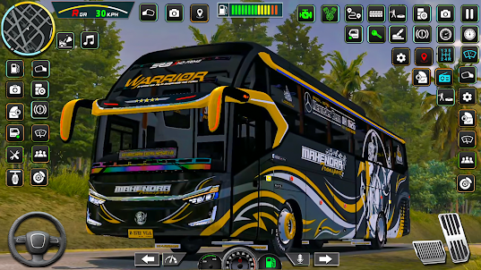 Uphill Mountain Bus Driving 3d