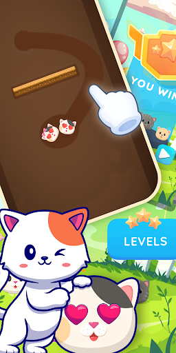 Android application Connect Love Cats: Draw Puzzle screenshort