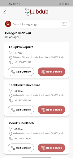 LubDub Customer Screen 3